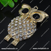 Zinc Alloy Pendant With Crystal Beads. Fashion Jewelry Findings. Animal 68x46mm. Sold by PC