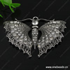 Zinc Alloy Pendant With Crystal Beads. Fashion Jewelry Findings. Animal 74x54mm. Sold by PC
