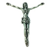 Pendant. Fashion Zinc Alloy jewelry findings. Cross 48x38mm. Sold by Bag
