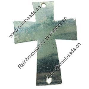 connector. Fashion Zinc Alloy jewelry findings. Cross 63x40mm. Sold by PC