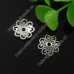 Beads Caps. Fashion Zinc Alloy Jewelry Findings. 13mm. Sold by Bag