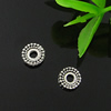 Spacer beads, Fashion Zinc Alloy jewelry findings, 6mm，Hole size:2mm. Sold by bag
