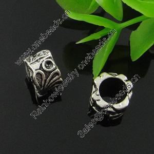 Europenan style Beads. Fashion jewelry findings. 9mm, Hole size:6mm. Sold by Bag