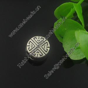 Europenan style Beads. Fashion jewelry findings. Flat Rounm 11mm, Hole size:4.5mm. Sold by Bag