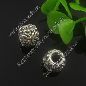 Europenan style Beads. Fashion jewelry findings. Drum 9x11mm, Hole size:4.5mm. Sold by Bag