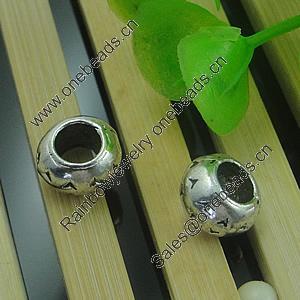 Europenan style Beads. Fashion jewelry findings. Drum 9x10mm, Hole size:5mm. Sold by Bag