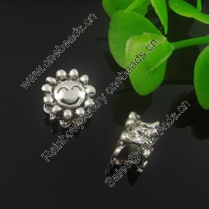 Europenan style Beads. Fashion jewelry findings. Sun 11mm, Hole size:4.5mm. Sold by Bag