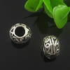 Europenan style Beads. Fashion jewelry findings. Drum 7.5x11mm, Hole size:5mm. Sold by Bag
