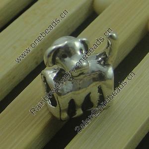Europenan style Beads. Fashion jewelry findings. Animal 13x11mm, Hole size:4.5mm. Sold by Bag