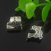 Europenan style Beads. Fashion jewelry findings. Animal 11x12mm, Hole size:4.5mm. Sold by Bag
