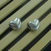 Europenan style Beads. Fashion jewelry findings. Heart 10x10mm, Hole size:4.5mm. Sold by Bag
