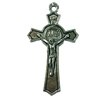 Pendant. Fashion Zinc Alloy jewelry findings. Cross 50x22mm. Sold by Bag
