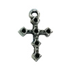 Pendant. Fashion Zinc Alloy jewelry findings. Cross 18x11mm. Sold by Bag
