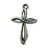 Pendant. Fashion Zinc Alloy jewelry findings. Cross 32x19mm. Sold by Bag
