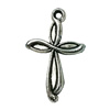 Pendant. Fashion Zinc Alloy jewelry findings. Cross 32x19mm. Sold by Bag