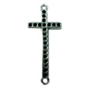 Connector. Fashion Zinc Alloy jewelry findings. Cross 34x12mm. Sold by Bag
