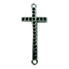 Connector. Fashion Zinc Alloy jewelry findings. Cross 34x12mm. Sold by Bag