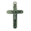 Pendant. Fashion Zinc Alloy jewelry findings. Cross 33x18mm. Sold by Bag