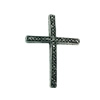 Connector. Fashion Zinc Alloy jewelry findings. Cross 35x26mm. Sold by Bag
