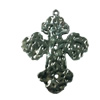 Pendant. Fashion Zinc Alloy jewelry findings. Cross 58x46mm. Sold by PC
