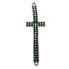 Connector. Fashion Zinc Alloy jewelry findings. Cross 53x15mm. Sold by Bag

