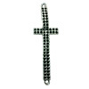 Connector. Fashion Zinc Alloy jewelry findings. Cross 53x15mm. Sold by Bag