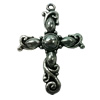 Pendant. Fashion Zinc Alloy jewelry findings. Cross 43x30mm. Sold by Bag
