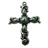 Pendant. Fashion Zinc Alloy jewelry findings. Cross 43x30mm. Sold by Bag