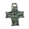 Pendant. Fashion Zinc Alloy jewelry findings. Cross 31x25mm. Sold by Bag
