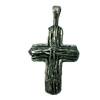 Pendant. Fashion Zinc Alloy jewelry findings. Cross 30x15mm. Sold by Bag
