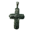 Pendant. Fashion Zinc Alloy jewelry findings. Cross 30x15mm. Sold by Bag