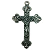 Pendant. Fashion Zinc Alloy jewelry findings. Cross 55x26mm. Sold by Bag
