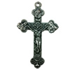 Pendant. Fashion Zinc Alloy jewelry findings. Cross 55x26mm. Sold by Bag