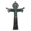 Pendant. Fashion Zinc Alloy jewelry findings. Cross 77x50mm. Sold by PC
