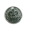 Pendant. Fashion Zinc Alloy jewelry findings. Flat Round 45mm. Sold by PC