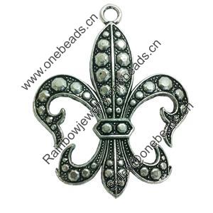 Pendant. Fashion Zinc Alloy jewelry findings. Anchor 65x50mm. Sold by PC