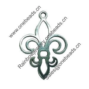Pendant. Fashion Zinc Alloy jewelry findings. Anchor 46x30mm. Sold by Bag