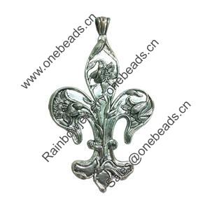Pendant. Fashion Zinc Alloy jewelry findings. Anchor 85x50mm. Sold by PC