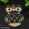 Zinc Alloy enamel Pendant with Crystal Beads. Fashion Jewelry Findings. Animal 72x46mm. Sold by PC