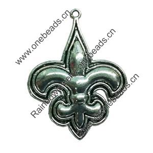 Pendant. Fashion Zinc Alloy jewelry findings. Anchor 45x30mm. Sold by Bag