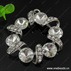 Zinc Alloy Pendant with Crystal Beads. Fashion Jewelry Findings. Donut 55x48mm. Sold by PC

