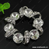 Zinc Alloy Pendant with Crystal Beads. Fashion Jewelry Findings. Donut 55x48mm. Sold by PC