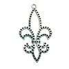 Pendant. Fashion Zinc Alloy jewelry findings. Anchor 53x28mm. Sold by Bag
