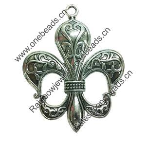 Pendant. Fashion Zinc Alloy jewelry findings. Anchor 73x55mm. Sold by PC