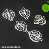 Pendant. Fashion Zinc Alloy jewelry findings. Leaf 18x22mm. Sold by KG
