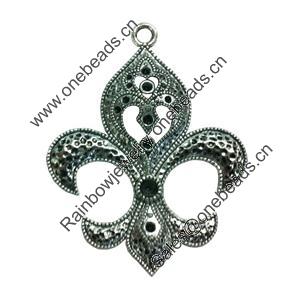 Pendant. Fashion Zinc Alloy jewelry findings. Anchor 73x58mm. Sold by PC