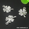 Pendant. Fashion Zinc Alloy jewelry findings. Flower 19x12mm. Sold by KG
