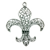 Pendant. Fashion Zinc Alloy jewelry findings. Anchor 75x60mm. Sold by Bag