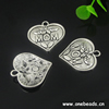 Pendant. Fashion Zinc Alloy jewelry findings. Heart 30mm. Sold by KG
