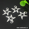 Pendant. Fashion Zinc Alloy jewelry findings. Star 18x19mm. Sold by KG

